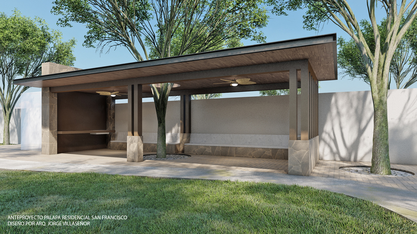 Construcción de palapas para exteriores y jardines